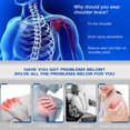 thumbnail image 3 of Shoulder Brace For Torn Rotator Cuff Shoulder Support Brace With Pressure Pad For Shoulder And Joint Pain Relief, 3 of 4