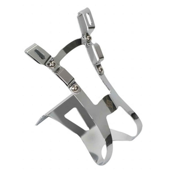 Origin8 Double Barrel Toe Clips Large (70mm Depth) Chrome