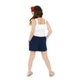 thumbnail image 4 of Wonder Nation Girls Ruffle Tank Top and Shorts, 2-Piece Casual Outfit Set, Sizes 4-18 & Plus, 4 of 6