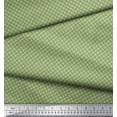 thumbnail image 3 of Soimoi Green Cotton Duck Fabric Floral Art Geometric Printed Fabric 1 Yard 42 Inch Wide, 3 of 3