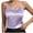 Purple, variant on Htigea Basic Women's Silk Tank Top Ladies V-Neck Camisole Silky Loose Sleeveless Blouse Satin Tank Shirt White,M