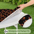 thumbnail image 5 of Stretch Halloween Round Table Cover with Elastic Border - 44 Inch Elastic Hem Tablecloth for Kitchen Dining Party, Durable, 5 of 6