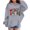 Gray, variant on BaoFuBaoMei Hoodies for Boys Girls Christmas Merry Christmas Long Cuffed Sleeve Sweatshirt Tops with Pockets Loose Hooded Fall Clothes for Christmas Dinner Vacation Holiday
