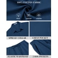 thumbnail image 5 of COOFANDY Men' 2 Piece Summer Outfits Short Sleeve Casual Beach Button Down Shirts and Shorts Vacation Cotton Sets, 5 of 6