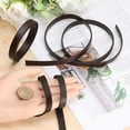 3 Roll Genuine Leather Strip 10mm Wide Flat Leather Cord 2mm Thick