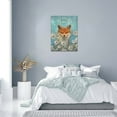 thumbnail image 2 of Bathroom Decor Wall Art Cute Orange Fox and White Dandelion Pictures Wall Decor Farmhouse Light Blue Orange Bathroom Decor Just Breathe Painting Canvas Prints Modern Home Framed Artwork 12"x16", 2 of 6