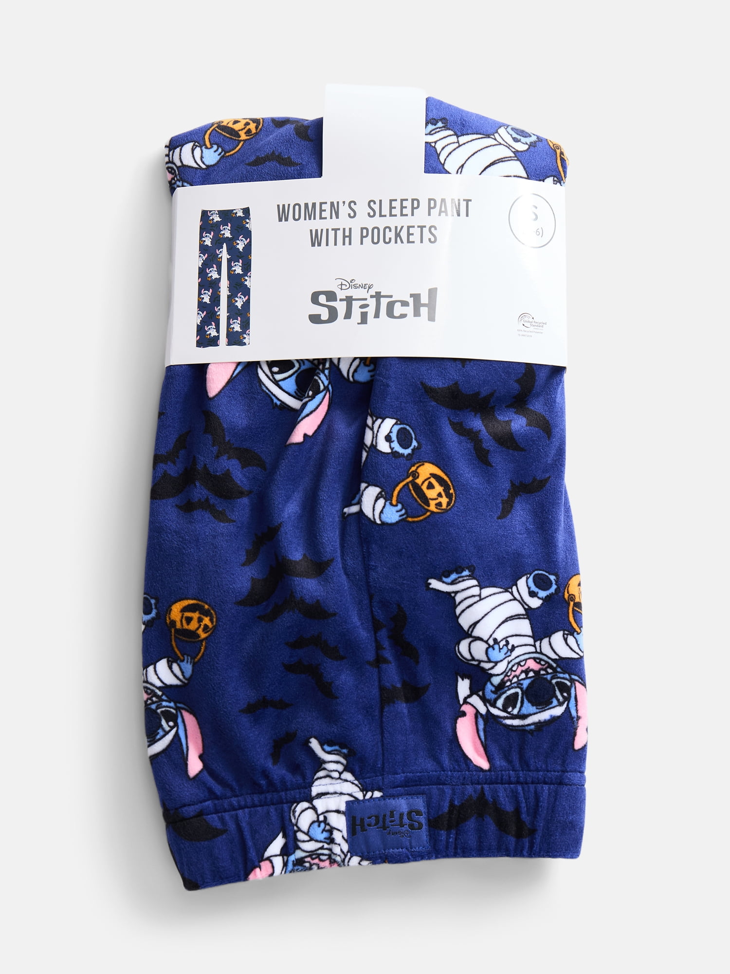 Disney Stitch Women's Halloween Velour Sleep Pants, Sizes XS-3X