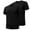 Black, variant on Alkepwun 2 Pack T Shirts for Men Classic Short Sleeve Undershirts V Neck Workout Shirts Base Layer Tops Summer Cotton T Shirt