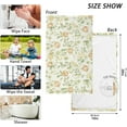 thumbnail image 2 of Flowers Pattern Towels 2 Piece Washcloth Hand Towels, Highly Absorbent Towels for Bathroom, Hotel, Gym and Spa 28 X 16 Inches, 2 of 7