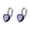 Purple, variant on Heart Earrings, Purple Zircon Huggie Hoop Love - Qyaukm Clip on Cuff Ear Cuffs for Teens, Fashion Romantic Jewelry for Dating Party and Daily Wear, Gift for Girlfriend and Best Friend