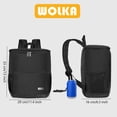 thumbnail image 5 of Wolka Mochila térmica aislada para exteriores, 30 latas a prueba de fugas, bolsa térmica ligera e impermeable para retención de frío/calor durante 12 h, nevera portátil suave para viajes, camping, pla, 5 of 5