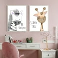 thumbnail image 5 of CreativeArrowy Cartoon Mural Decorative Painting Animal Print Picture Posters Kids Baby DIY Wildlife Animal Printed Picture Bedroom, 5 of 14