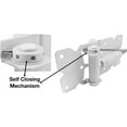 thumbnail image 2 of Self Closing  Gate Hinges - White - for , PVC and Plastic Fencing:  Fence Gate Hinges w/Mounting Hardware, 2 of 6