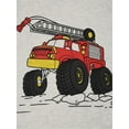 thumbnail image 3 of ATAIKU 2-9Y Toddler Baby Boys Fire Truck Pajamas Set Kids Long Sleeve PJs 2Pcs Soft Jammies 2T, 3 of 10