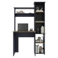 thumbnail image 6 of Office Desks Versalles Writing Desk, Modern Studio or Office Desk, Two Superior Shelves, And Five Side Open Shleves For Books Organization, Navy Blue,Home Office Desks, 6 of 7