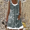 thumbnail image 2 of Yuyuzo Robes Débardeurs Sans Manches pour Femmes Robe Patchwork à Blocs de Couleur Col Rond T-Shirts Décontractés, 2 of 5