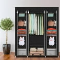 thumbnail image 2 of Nmkwnr Clothes Closet Wardrobe Storage Organizer for Home, Bedroom, Black, 2 of 7