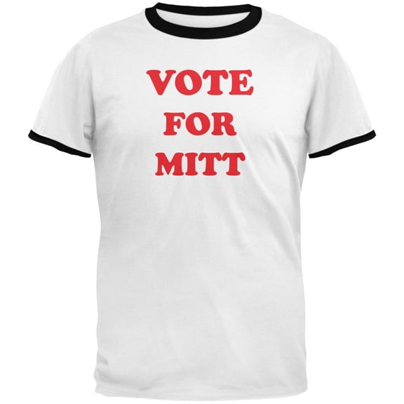 Election 2020 Vote for Pedro Mitt Romney Mens Ringer T Shirt White-Black LG