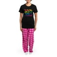 thumbnail image 4 of CafePress - Rainbow Dachshunds Women's Dark Pajamas - Women's Short Sleeve Print T-Shirt and Pants Dark Cotton Pajama Set, 4 of 7
