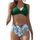 thumbnail image 1 of Mujer V Cuel Bikini Set Traje de baño con Cintura Alta Venda de Dos Piezas Swimsuits Verde XL Verde XL Xishao ropa, 1 of 2