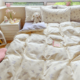 thumbnail image 4 of Nayoroom 3 Pieces Purple Flower King Duvet Cover Soft Floral Bedding Sets Lilac Floral Comforter Cover Vintage Garden Botanical Duvet Cover Cottagecore Bedding Sets, 4 of 6