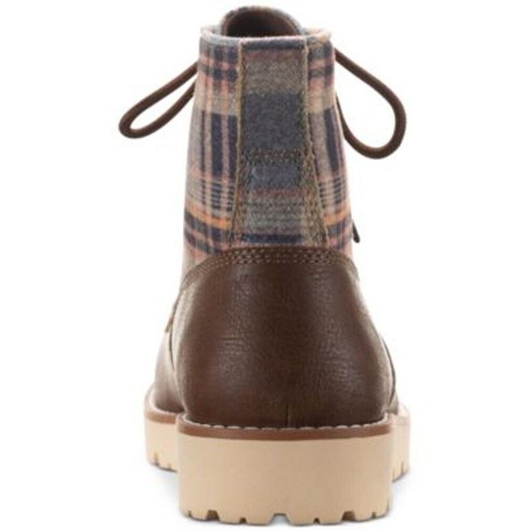 Sun+Stone Men\'s Wilder Plaid Lug Sole Boots Blundstone #2239 Lug Sole Chelsea Boot - Rustic Brown  main image 3