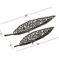 thumbnail image 5 of Metal Leaf Tray, Set of 2 31", 24"W, Black, 5 of 5