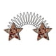 thumbnail image 2 of La parte posterior de la cabeza se fija con una horquilla invisible y una pinza elástica para el cabello con forma de estrella de colores., 2 of 3