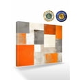 thumbnail image 2 of Burnt Orange Wall Art for Living Room,Canvas Picture Wall Decor for Bathroom Bedroom,Grey Modern Abstract Art Oil Painting Geometric Painting Artwork for Office Hallway Dining Room Decor 16"x20", 2 of 8