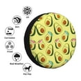 thumbnail image 4 of Naloa Flowers Avocado PVC Leather Spare Tire Wheel Cover for Car Truck SUV Camper Trailer Universal Fit many size16 inch, 4 of 6