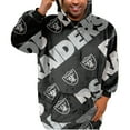 thumbnail image 2 of Pegasus Las Vegas Raiders 60" x 80" Repeat Logo Hoodie Bloncho, 2 of 3