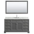 thumbnail image 7 of Wyndham Collection Wcs212160scmunsm58 Tamara 60" Free Standing Single Vanity Set - White, 7 of 7