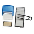 thumbnail image 4 of de sello de goma personalizado portátil, letra del alfabeto extraíble, número estacionario, sello de carácter DIY, de sello DIY para Hobby de Azul Macarena Sello de goma del uno mismo, 4 of 7