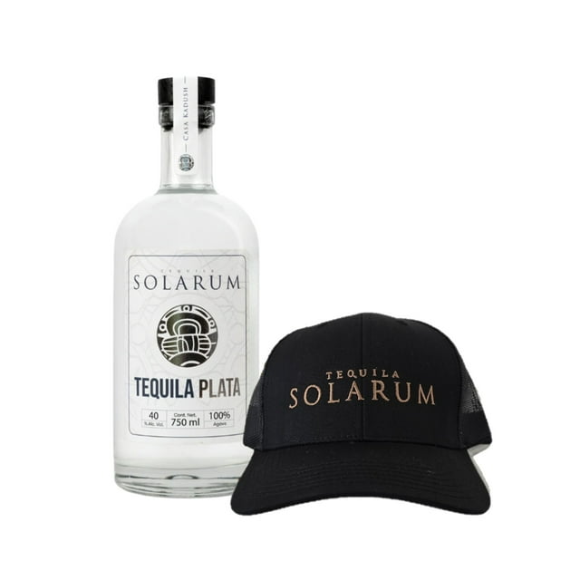Tequila Solarum Blanco 750 Ml + Gorra Solarum