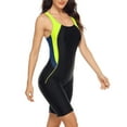 thumbnail image 3 of Sociala Women's Athletic Swimsuit Hollow-out Boyleg Sport Swimwear, 3 of 6