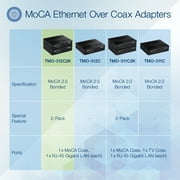 TRENDnet TMO-312C2K, Ethernet over Coax 2.5Gbps Adapter (2-Pack)