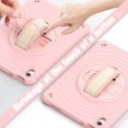 thumbnail image 6 of Allytechgroup for iPad (A16) 11th Generation 11 Inch 2025 Case, iPad 10th Generation 10.9 inch 2022 Case, 360 Rotating Hand Strap & Shoulder Strap & kickstand Shockproof Back Cover Case, Pink, 6 of 11