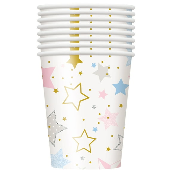 Twinkle Twinkle Little Star Paper Cups, 9 oz, 8ct