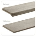 thumbnail image 5 of Pure Era 8" x 30" Plush Carpet Stair Treads Protector Cover Indoor Shaggy Rug Self Adhensive Set of 12,Cream Gray/Taupe, 5 of 10