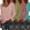 Pink Green Rose Blue, variant on ZEHJUHAN Women's 4-Pack Solid Color V-Neck Long Sleeve T-Shirts, Basic Casual Tees for Spring Summer Pink Green Rose Blue,XXL