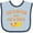 Blue and Navy, variant on Inktastic Life's Better Mac & Cheese Boys or Girls Baby Bib