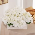 thumbnail image 3 of Morttic 10 Pcs Artificial Flowers Silk Hydrangea Silk Heads with Stems Hydrangea Fake Flowers for Wedding Home Party Shop Baby Shower Decor, White, 3 of 7