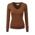 thumbnail image 1 of JJ Perfection Women's Long Sleeve V-Neck Pullover Sweater with Plus Size, 1 of 3