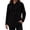 Black, variant on Women's Hooded Sweater Furry Pullover Long Sleeve Tops with Drawstring,Warm Windproof Fall Daily Casual Comfy Wear,Beige,S