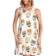 thumbnail image 1 of Disketp Shiba Head Face para Vestido sin Mangas para Mujeres, Vestidos de Verano para Mujeres, Casual y Holgado para la Playa, 1 of 7
