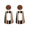 thumbnail image 2 of Pendientes Hot6sl Geometrías Trapezoidales Resina y Madera, 2 of 4