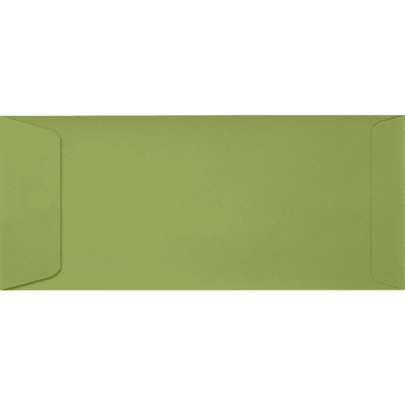 LUXPaper #10 Open End Envelopes, 4 1/8 x 9 1/2, Avocado Green, 250/Pack