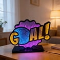 thumbnail image 4 of LED Night Light Sign with Acrylic Base and USB Cable, Multicolor LED Bedroom Lamp for Room, Gaming Setup, Bar, Club, Hotel or Restaurant Decor, 4 of 6