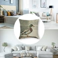 thumbnail image 5 of nygtbtfer Pillow Covers Couch Sofa Decorative Throw Pillows Cushion Cover Vintage Print Mallard Duck Square Pillow Cases for Bed Living Room White, 5 of 7