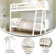 thumbnail image 4 of Flash Furniture Dallas Convertible Bunk Bed with Ladder Twin Over Twin White (MG090031TTBWH), 4 of 15